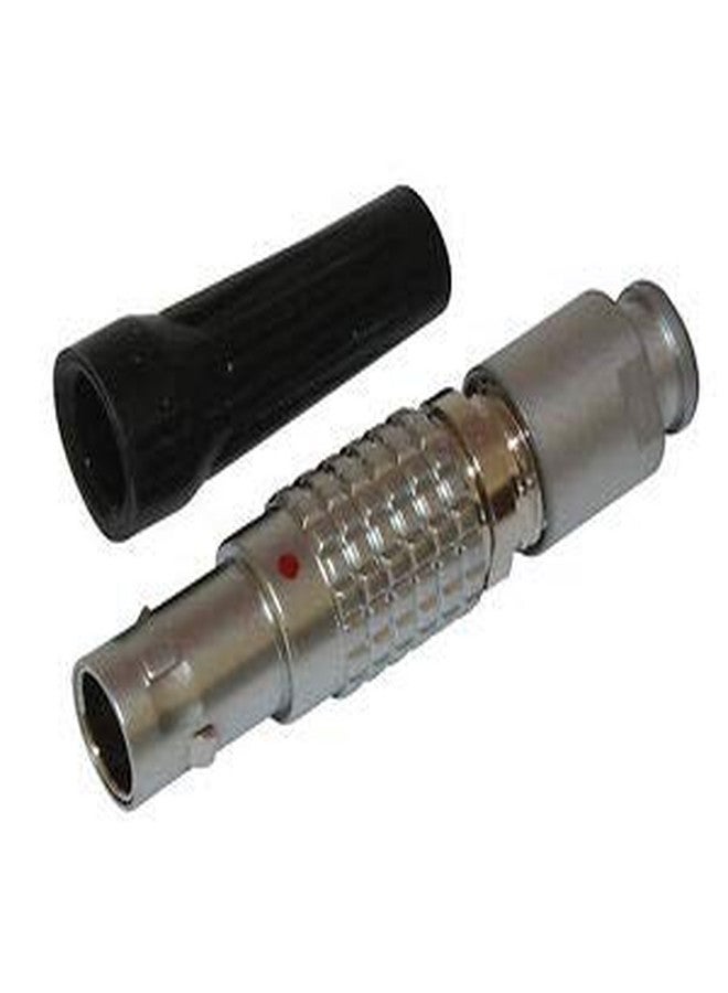 CAMTREE Circular Connector, 0B Series, (FGG-0B-306- EGG-0B-306) Cable Mount Plug, 6 Contacts, Solder Pin, Push-Pull, Brass Body Silver - Image 4